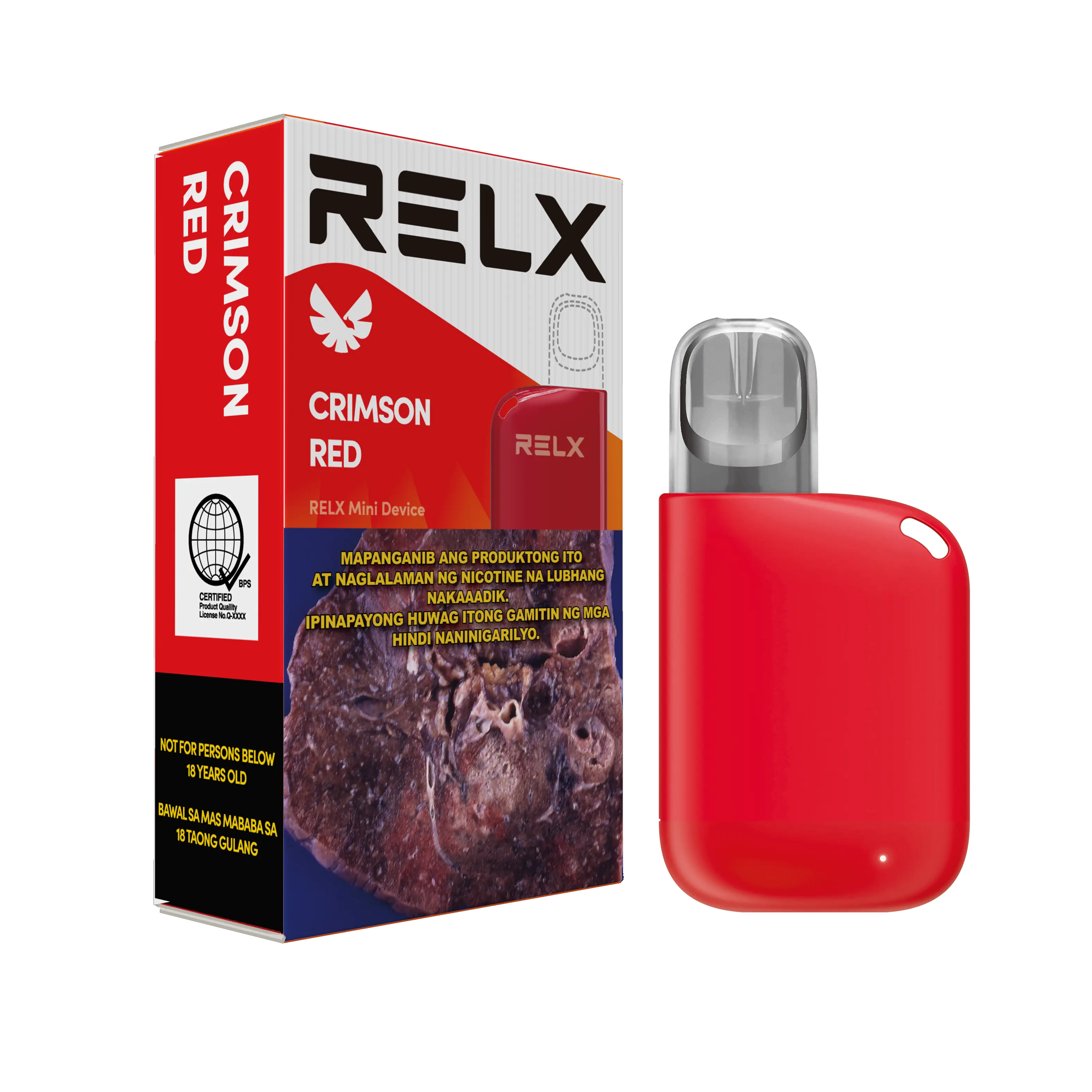 RELX Mini - Crimson Red (Device, 10pc)
